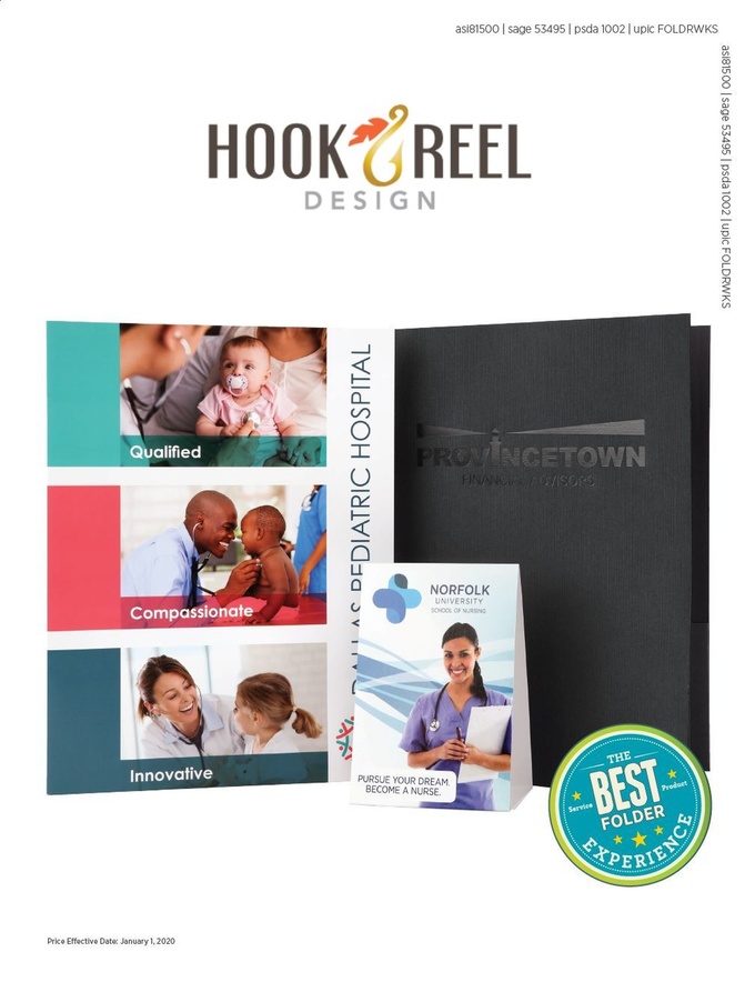 Hook & Reel Folder Print Products Catalog