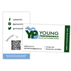 Young Professionals from the Heart of Northern Michigan business card